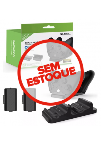 Base de carregamento Dobe para 2 Controles Preto - Xbox Series e One 